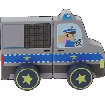 Dřevěná hračka Vzdělávací HRAČKA pro Kluka Dřevěné Vozidlo Učení Hrou