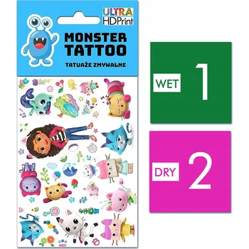 Tetování DOČASNÉ OMYVATELNÉ TETOVÁNÍ PRO DĚTI GÁBININ KOUZELNÝ DOMEK