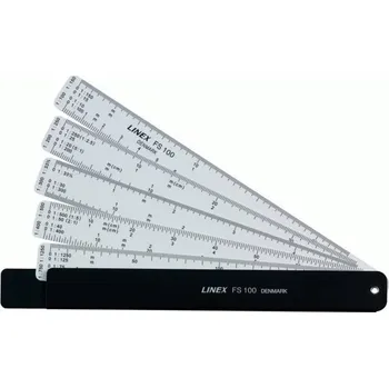 pravítka LINEX Sada poměr. 5 ks