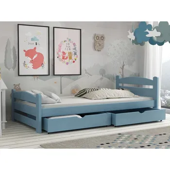 Dětská postel Dětská postel s úložným prostorem Max Barva dřeva: Modrá, Rozměry: 80x180