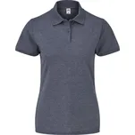 Fruit of the Loom Dámské piqué polo - M vintage heather navy