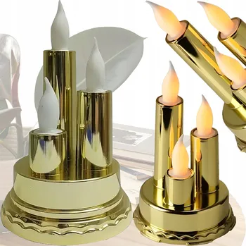 Svíčka LED vklad do hřbitovní svíčky Real Garden 14 cm