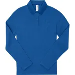 B&C Collection Dámské piqué polo s dlouhým rukávem - L royal blue (01W46245003)