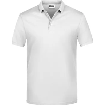 James & Nicholson Pánské piqué polo - 4XL white