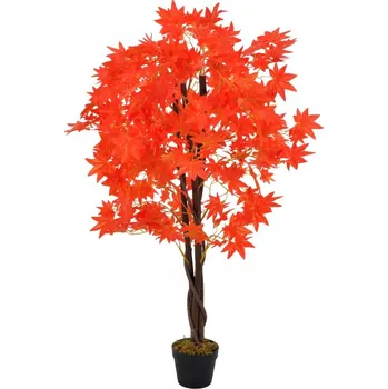 umělá květina Umělý dekorativní javor, výška 120 cm, hnědo-červená barva