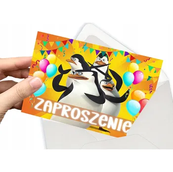 Pozvánka POZVÁNKA TUČŇÁCI Z MADAGASKARU NA DĚTSKOU OSLAVU + OBÁLKA DÁREK