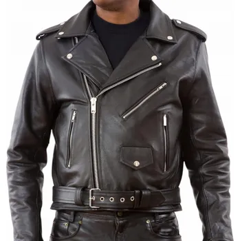 Moto bunda Pánská kožená bunda Ramoneska Premium Anilina - Velikost 54