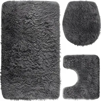 Koupelnová předložka KOUPELNOVÁ PŘEDLOŽKA SADA 3V1 RYCHLESCHNOUCÍ PROTISKLUZOVÁ DO KOUPELNY