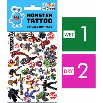 Odstranitelné tetování Filmová a herní nálepka na tetování Dětské vodní tetování Omyvatelné k narozeninám Dárek Dočasný dárek pro děti Originální opakovaně použitelné Spousta Vzorů