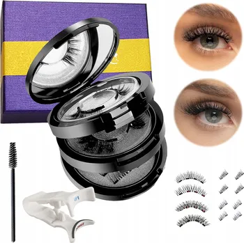 Umělé řasy MAGNETICKÉ UMĚLÉ ŘASY SADA 4 PÁRY opakovaně použitelné + Pinzeta