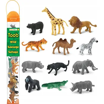 Figurka Safari Ltd 695004 Divoká zvířata, 12 ks v tubě
