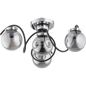 Stropní svítidlo (plafon) Alfa Sosnowscy 52 x 23 cm černé, stříbrné