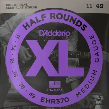 Struna pro kytaru a smyčcový nástroj D'Addario EHR-370 Half Rounds struny pro kytaru