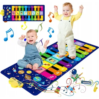 Hudební nástroj pro děti MUZIKÁLNÍ TANČÍCÍ PODLOŽKA S PIANEM - ELEKTRONICKÁ HRA PRO DĚTI