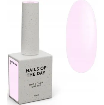 Lak na nehty NAILSOFTHEDAY Bottle gel 33 - růžový gel pro zpevnění nehtů, 10 ml