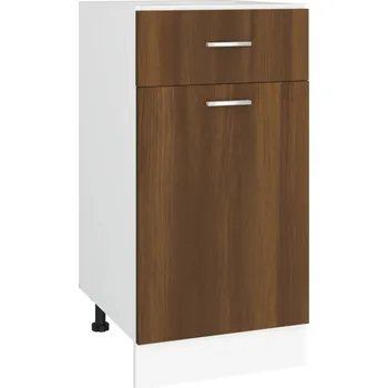 Kuchyňská skříňka Kuchyňská skříňka Lyon se zásuvkou, hnědý dub, 40x46x81,5 cm