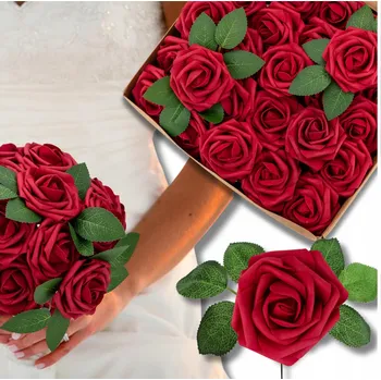 umělá květina Kytice růží 25 ks