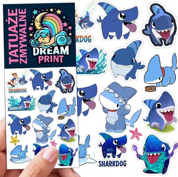 Odstranitelné tetování Filmová a herní nálepka na tetování Dětské vodní tetování Omyvatelné k narozeninám Dárek Dočasný dárek pro děti Originální opakovaně použitelné Spousta Vzorů