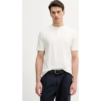 Pánské tričko Bavlněné tričko United Colors of Benetton pánské, béžová barva, 3RL3U10AS 01X, vel. XL