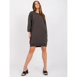 Khaki volné šaty Salou -RV-SK-6839.95-khaki Velikost: S/M