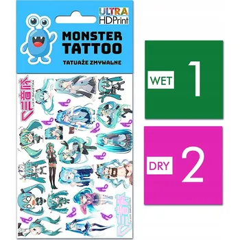 Tetování Smyvatelné tetování pro děti - Hatsune Miku