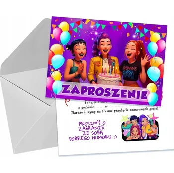 Pozvánka POZVÁNKA NA NAROZENINOVOU OSLAVU KPOP DEMON HUNTERS + OBÁLKA