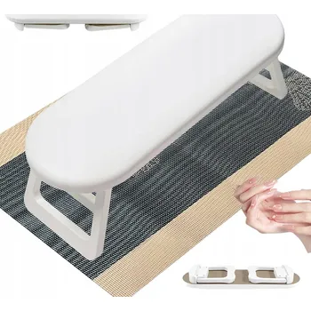 POLŠTÁŘ POD RUCE NA MANIKÚRU SKLÁDACÍ S PODLOŽKOU BÍLÁ DO SALÓNU