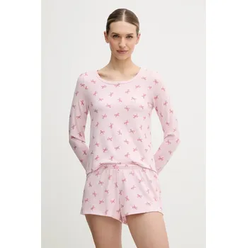 Dámské pyžamo Pyžamo Hollister Co. KI346.5099.629 růžová 03X, vel. S