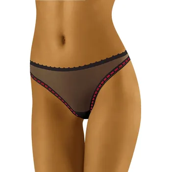 Kalhotky Tanga kalhotky WOLBAR Carimbo černé, velikost S