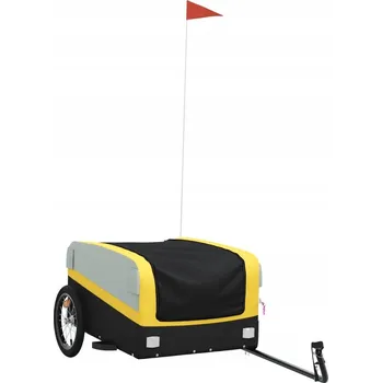 Příslušenství pro čtečku elektronické knihy Ocelový cyklovozík s látkou Oxford, černo-žlutý, 126x63x50 cm