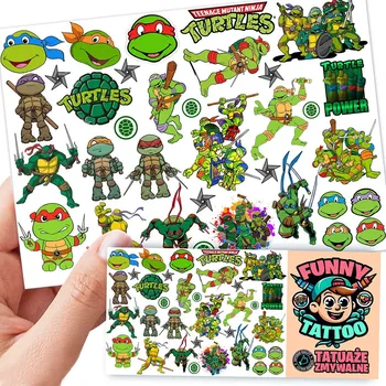 Odstranitelné tetování Tetování Želvy Ninja FUNNY TATTO 1 ks