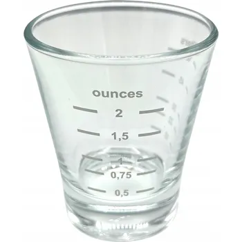 Sklenice Sklenice na espresso s ryskou ml baristická sirup shot
