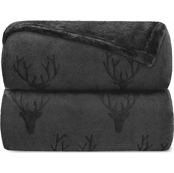 deka Deka DOMAREX flanel 130 cm x 160 cm šedá