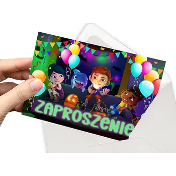 Pozvánka POZVÁNKA NA DĚTSKOU OSLAVU NAROZENIN ŽRALOK SHARK DOG + OBÁLKA DÁREK