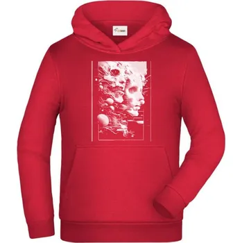 Pánské tričko Hlubina mysli, bílý tisk - Dětská mikina s kapucí - 164 cm