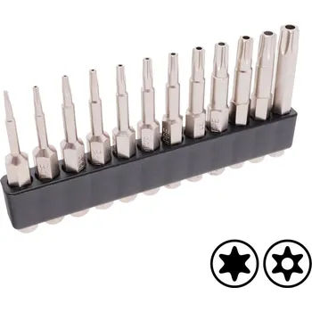 Bit Sada 12ks bitů, bezpečnostní Torx T5-T40, T5, T6, T7, T8, T9, T10, T15, T20, T25, T27, T30, T40
