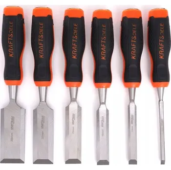 Vrták SADA DLÁT x6 TRUHLÁŘSKÝCH TESAŘSKÝCH NA DŘEVO ŘEZBÁŘSKÝCH 6 13 19 25 32 38mm