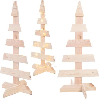 Obraz Dřevěný vánoční stromek stojící 80x37cm IMPREGNOVANÝ, ekologická vánoční dekorace