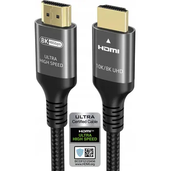 Video kabel HDMI Kabel 10K 8K 4K 48Gbps ULTRA HIGH SPEED HDR10+ HDCP2.3 ARC eARC 1M