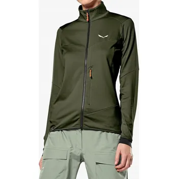 Dámská mikina Fleecová Mikina fleecová bunda Salewa Sella Crevasse - tmavě olivová 36 (S)