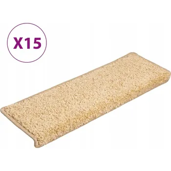 Nášlap na schod Protiskluzové nášlapy na schody 65x21x4cm hnědé, sada 15 ks