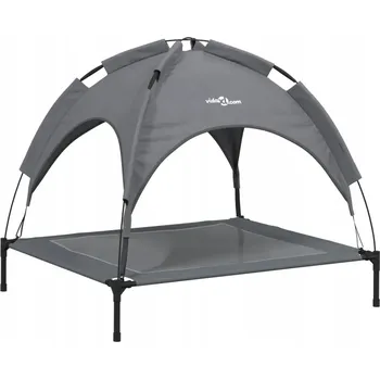 Pelíšek pro psa Pelíšek pro psa s baldachýnem, Oxford tkanina, antracitová barva, 90x81x81 cm