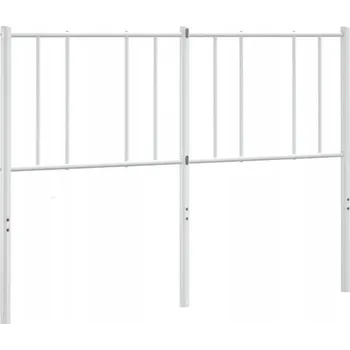 Klasické kovové Čelo Postele, bílé, 166 x 3 x 90 cm