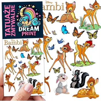 Odstranitelné tetování DOČASNÉ OMYVATELNÉ TETOVÁNÍ PRO DĚTI - BAMBI