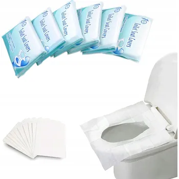 WC sedátko NA JEDNO POUŽITÍ POTAHY NA WC SEDÁTKO 60 KUSŮ SPLACHOVACÍ PAPÍROVÉ WC