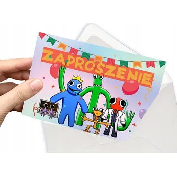 Pozvánka POZVÁNKA RAINBOW FRIENDS NA DĚTSKOU OSLAVU + OBÁLKA DÁREK