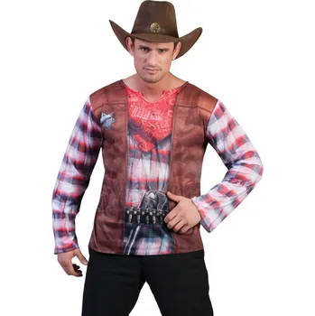 Karnevalový kostým Pánský kostým Kovboj 3D tričko 56