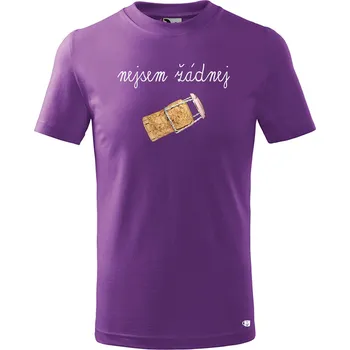 Chlapecké oblečení Dětské tričko s potiskem Nejsem špunt Velikost: 122/6 let, Barva trička: Fialová
