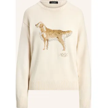 Dámský svetr Lauren Ralph Lauren Dámský Svetr, krémová / koňaková, 42