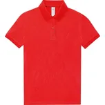 B&C Collection Dámské piqué polo z těžké bavlny - S red